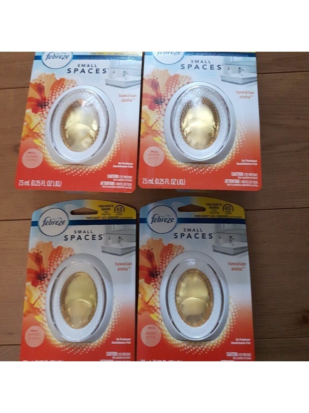 4 Febreze Small Spaces LOT Hawaiian Aloha Air Freshener